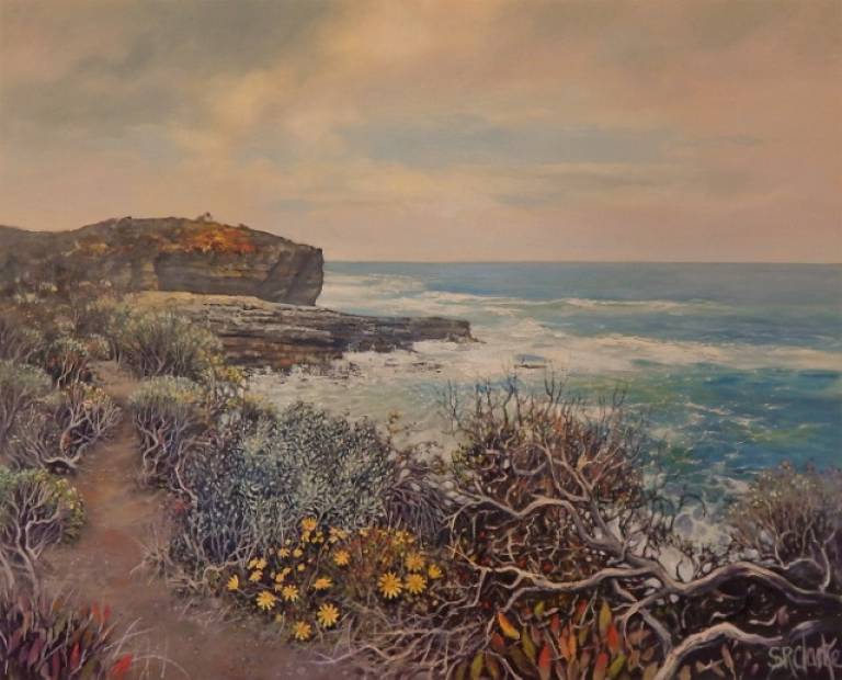 Oceanside, the Yellow Flowers I - Stella Clarke