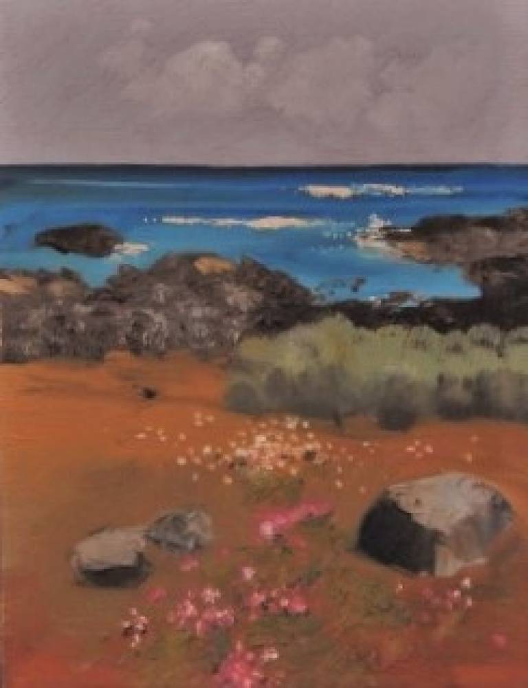 Little Rock Flowers Landscape - Stella Clarke