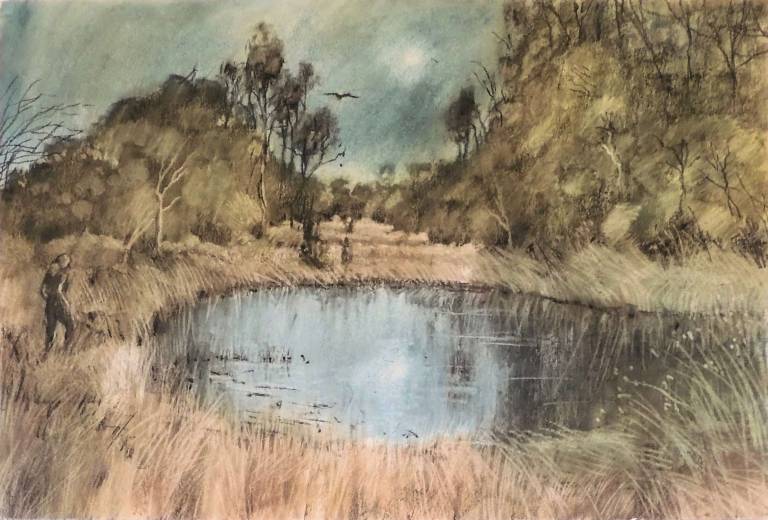 Creek Bed, Moon Rise - Stella Clarke