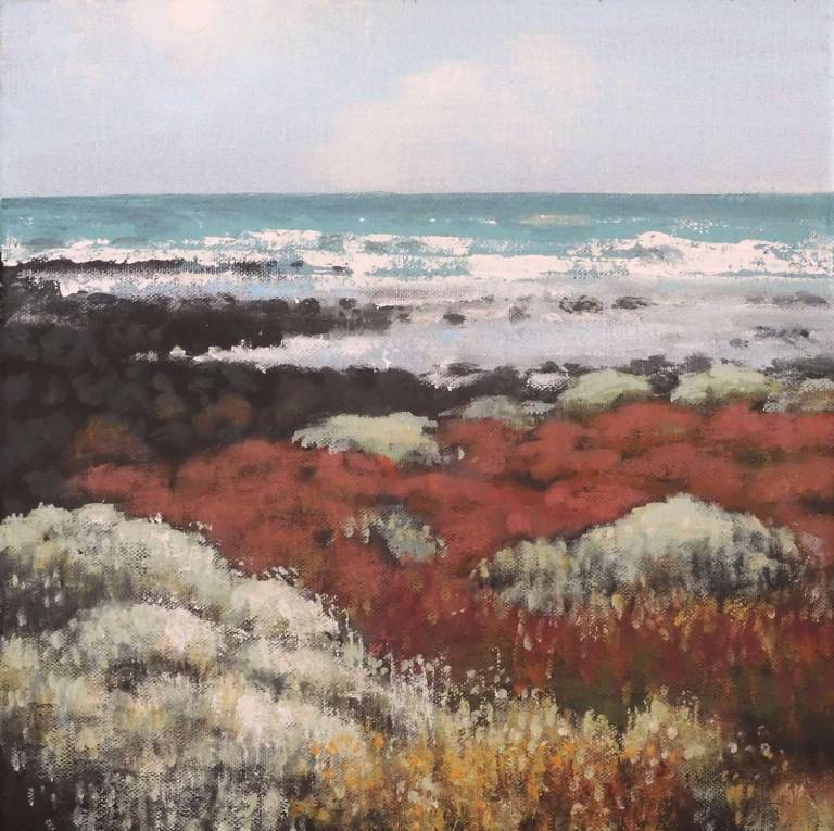 Shoreline with Sea Lavender - Stella Clarke