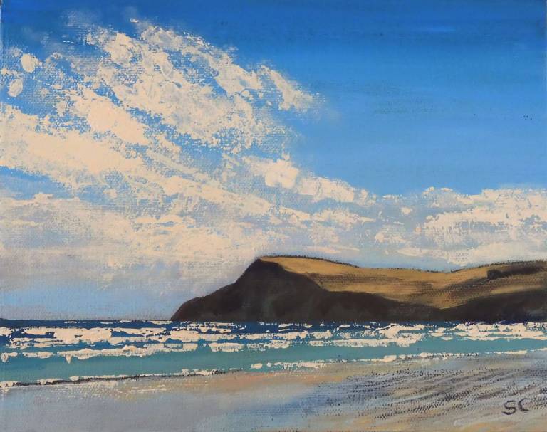 Summer Sea, With headland - Stella Clarke