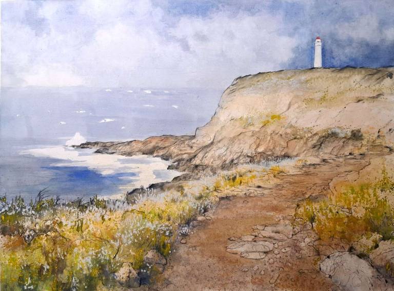 Cliff Walk on a Blue Day - Stella Clarke