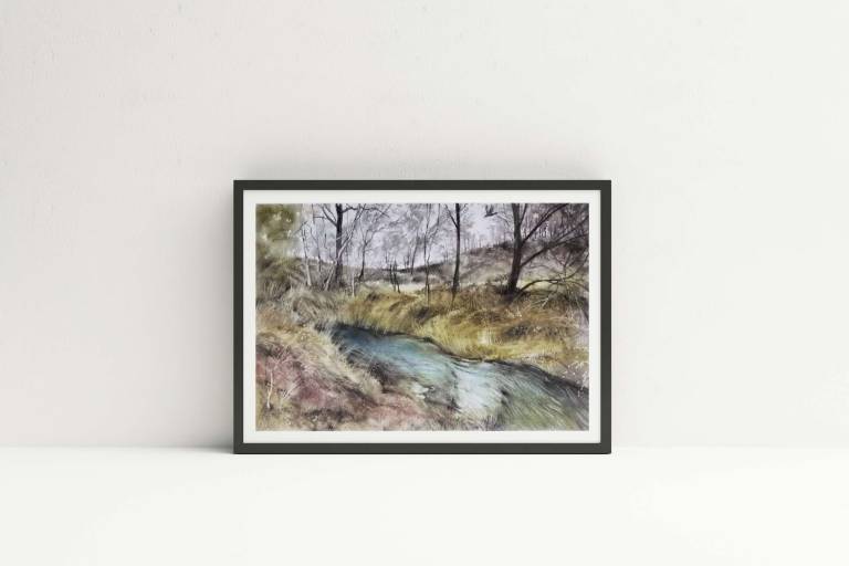 Running Creek, June Evening - Stella Clarke