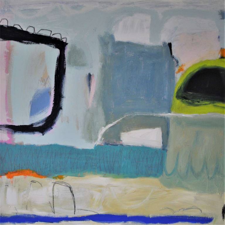 Diane Whalley - Within the Harbour 100x100cm acrylic on canvas £1250