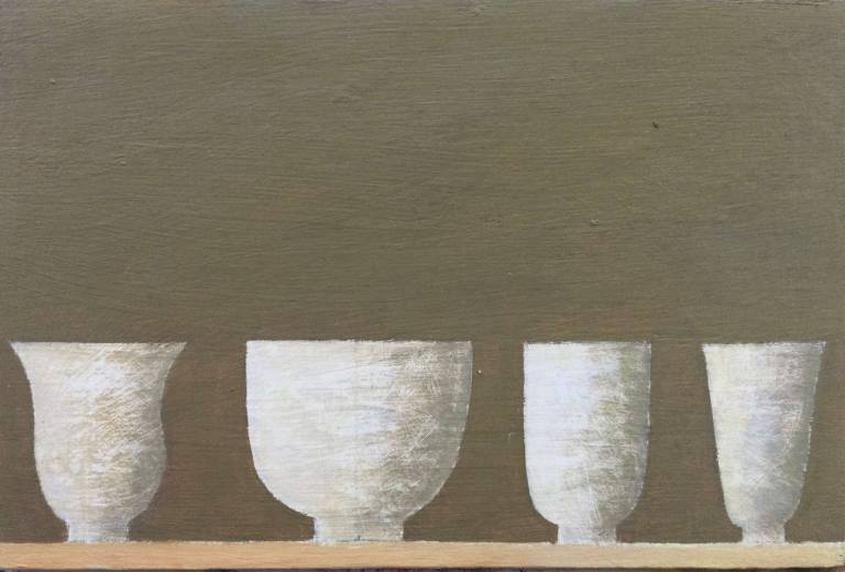 4 White bowls - Philip Lyons