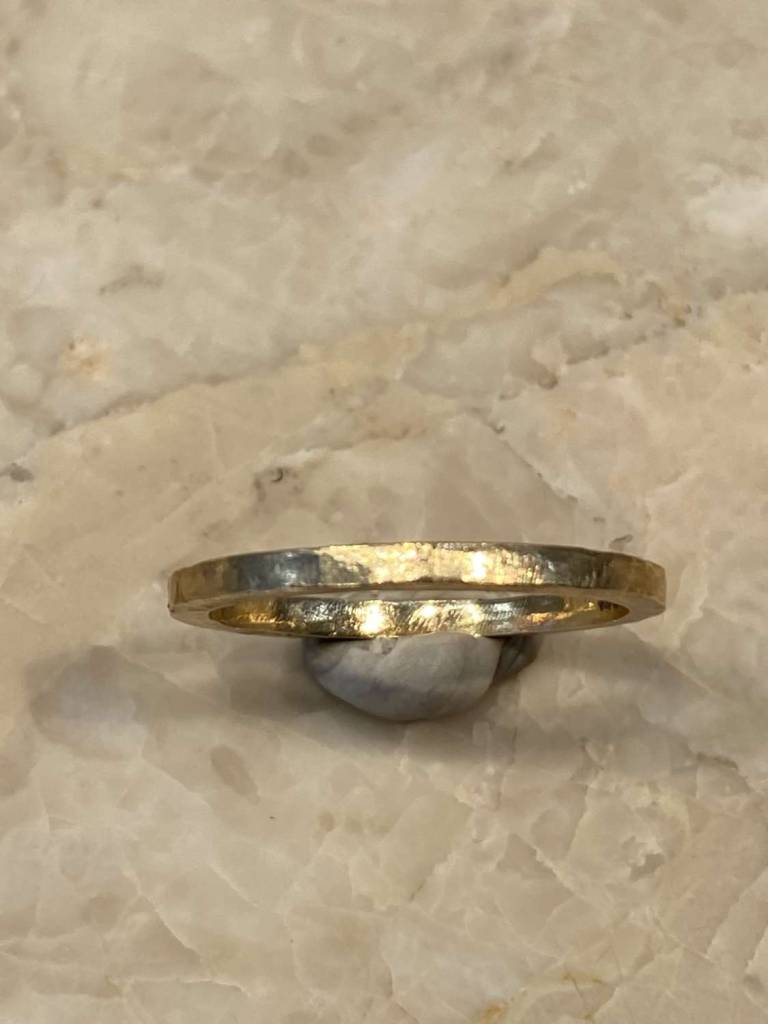 Clare Mason - Man’s 9 Carat Yellow Gold 2mm Square Band