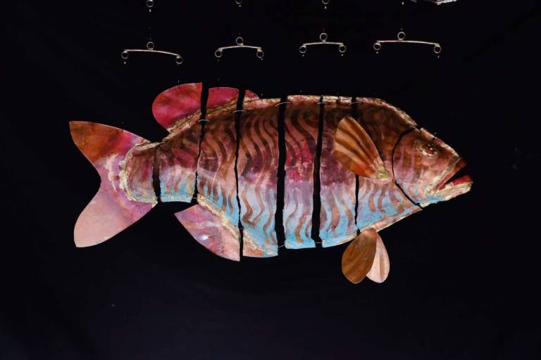 Michael Chaikin - Copper and Bronze Fish with Stripes