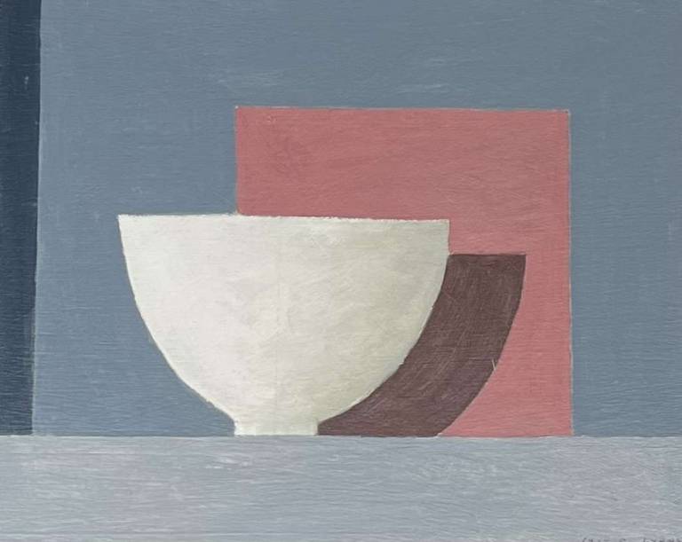 White Bowl (Pink & Grey) - Philip Lyons