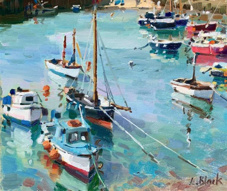 Lizzie Black - Boats in the Harbour