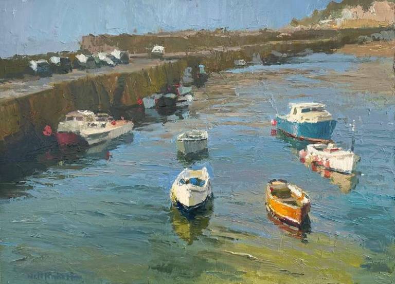 Mousehole Harbour Boats - Neil Pinkett