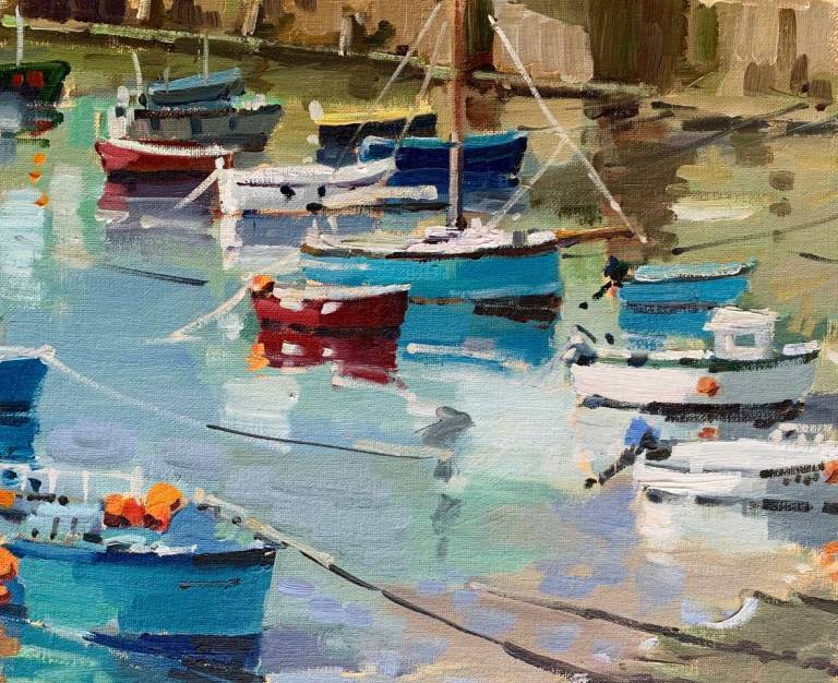 Lizzie Black AROI - Boats in Mousehole Harbour