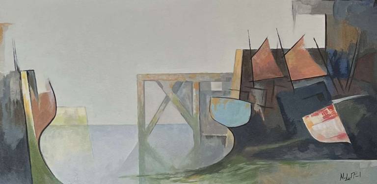Nick Praed - Morning Harbour Shapes No.2
