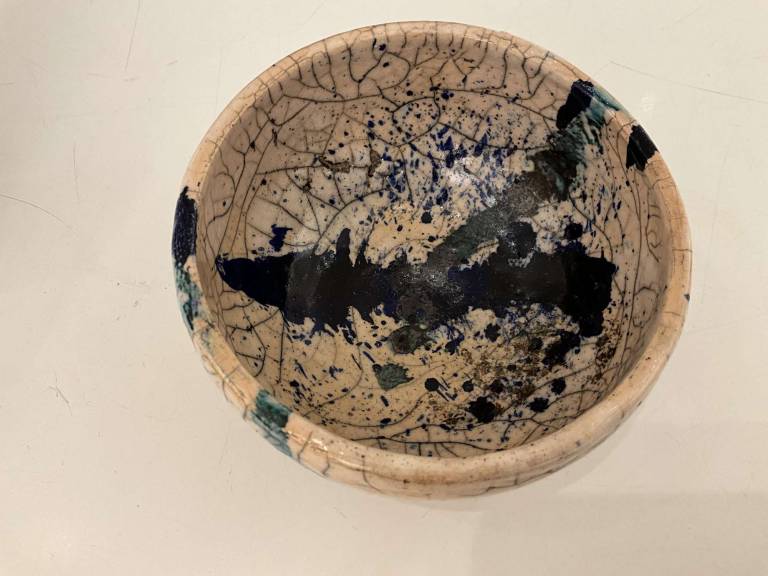 Raku tea bowl - Essex Tyler : Pottery