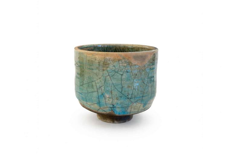Essex Tyler : Pottery - Blue Raku