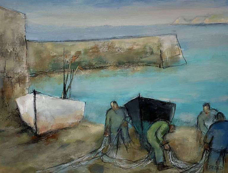 Michael Praed - Cove Fisherman Sorting Nets