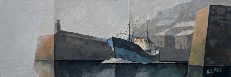 French Boat Departing - Nick Praed