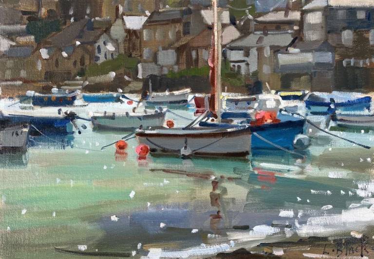 Lizzie Black ROI - Boats across the Harbour