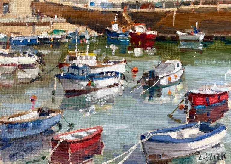 Lizzie Black ROI - Boats in Mousehole