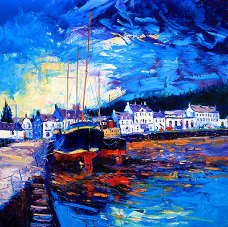 Evening Light, Inveraray, Argyll - John Lowrie Morrison OBE