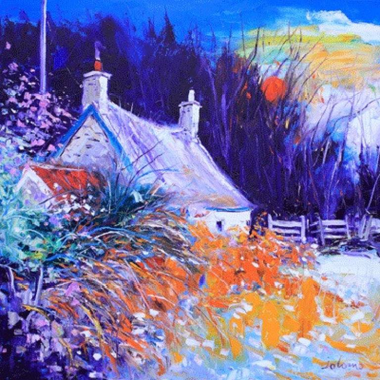 Winter Sun Dunrostan, Castle Sween - John Lowrie Morrison OBE