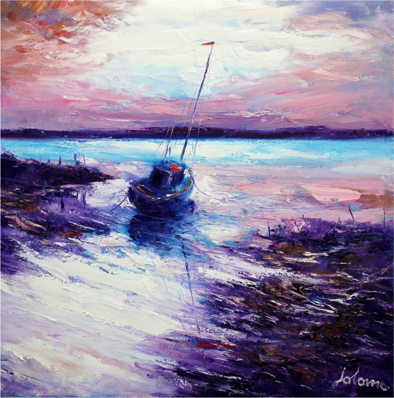 An Evening Gloaming , Isle of Gigha - John Lowrie Morrison OBE