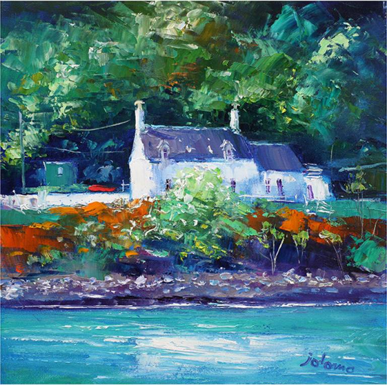 Puddlers Cottage , Crinan Canal from Crinan Ferry - John Lowrie Morrison OBE