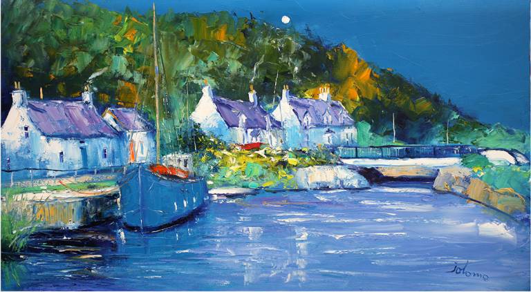 Early Morninglight , Bellanoch , Crinan Canal - John Lowrie Morrison OBE