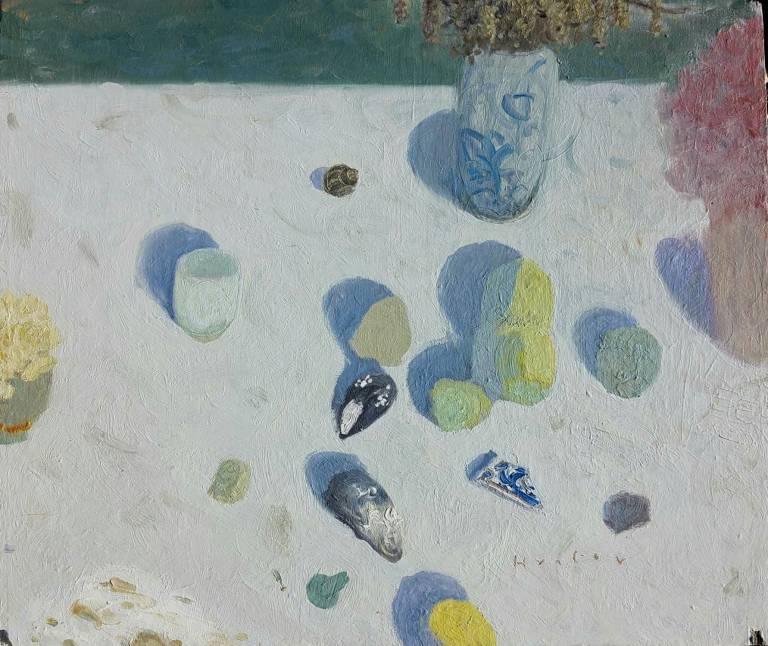 Catkins & Mussels, Sea Table - Caroline  Hunter