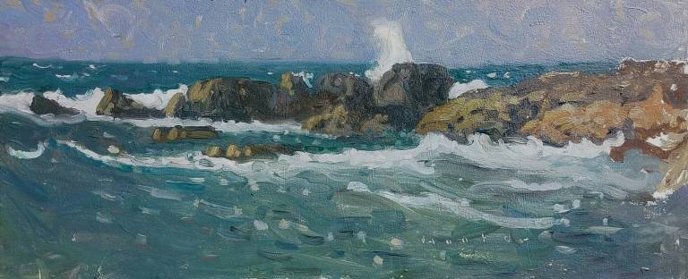 Rocks & the Sea , Iona - Caroline  Hunter