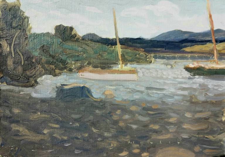 Summer Boats , Crinan Harbour - Caroline  Hunter