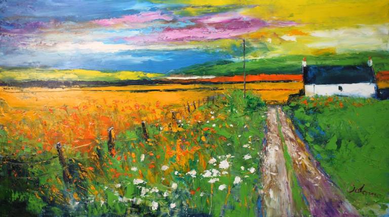 Eveninglight the Kintyre barley fields       SOLD - John Lowrie Morrison OBE