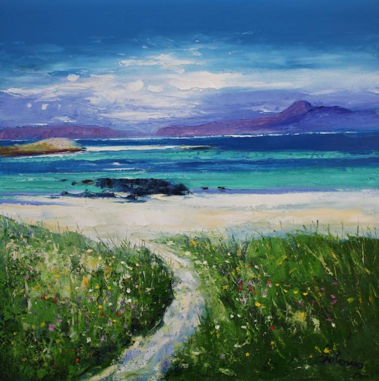 Iona looking to Ben More  Mull          SOLD - John Lowrie Morrison OBE