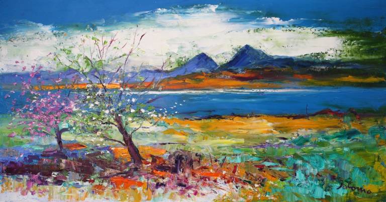 Knapdale looking to the Paps of Jura        SOLD - John Lowrie Morrison OBE