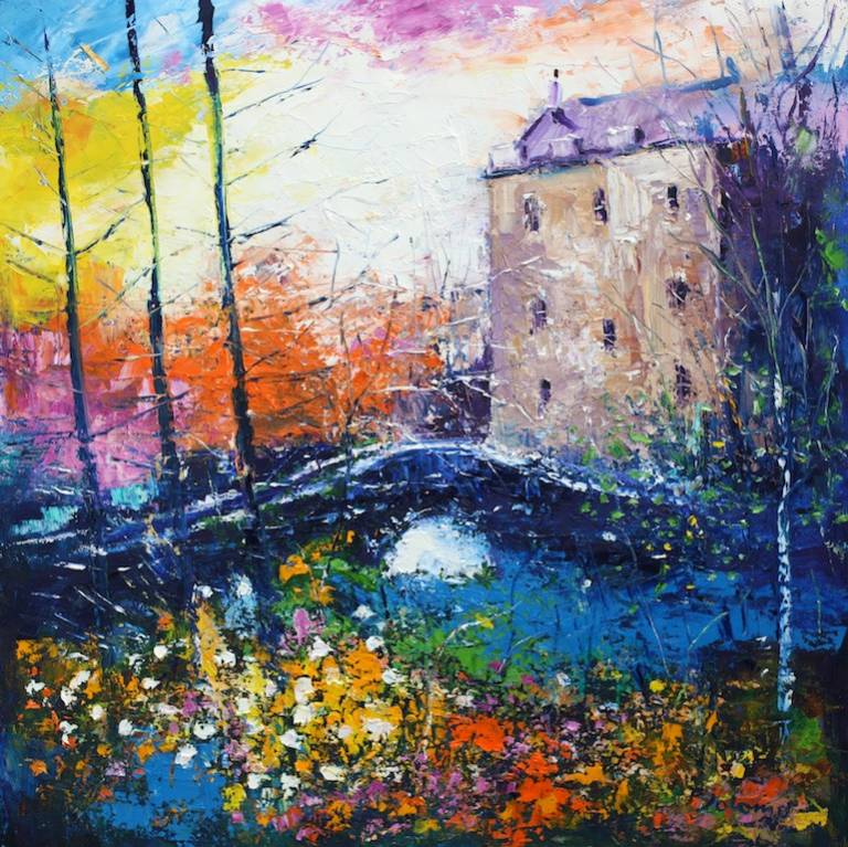 Saddell Castle and bridge Kintyre - John Lowrie Morrison OBE