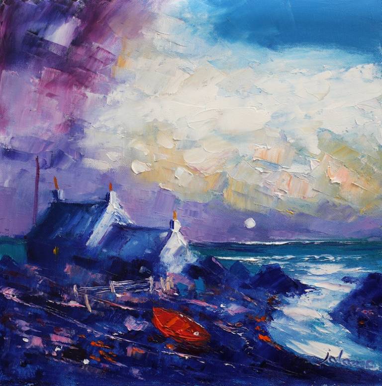 Towards the light big breakers coming in Westport - John Lowrie Morrison OBE