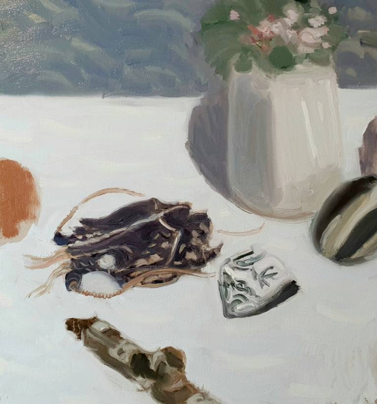 Sea Table , Still Life with Lobster Shell - Caroline  Hunter