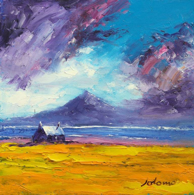 Rainstorm passing over Benbecula                           SOLD - John Lowrie Morrison OBE