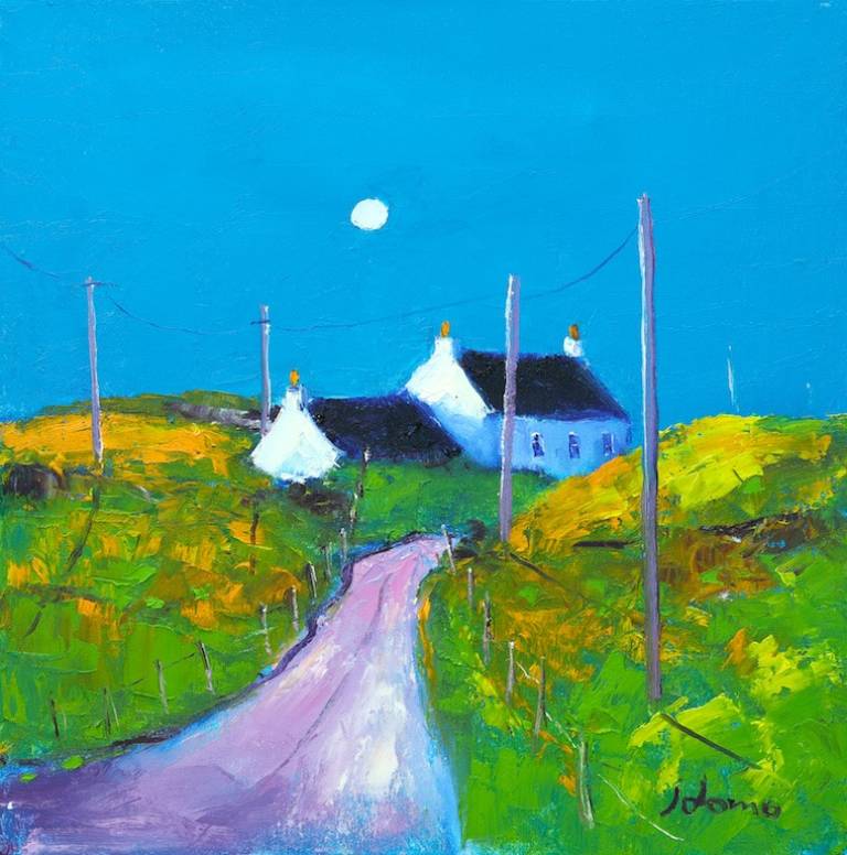 An Iona summer moon - John Lowrie Morrison OBE