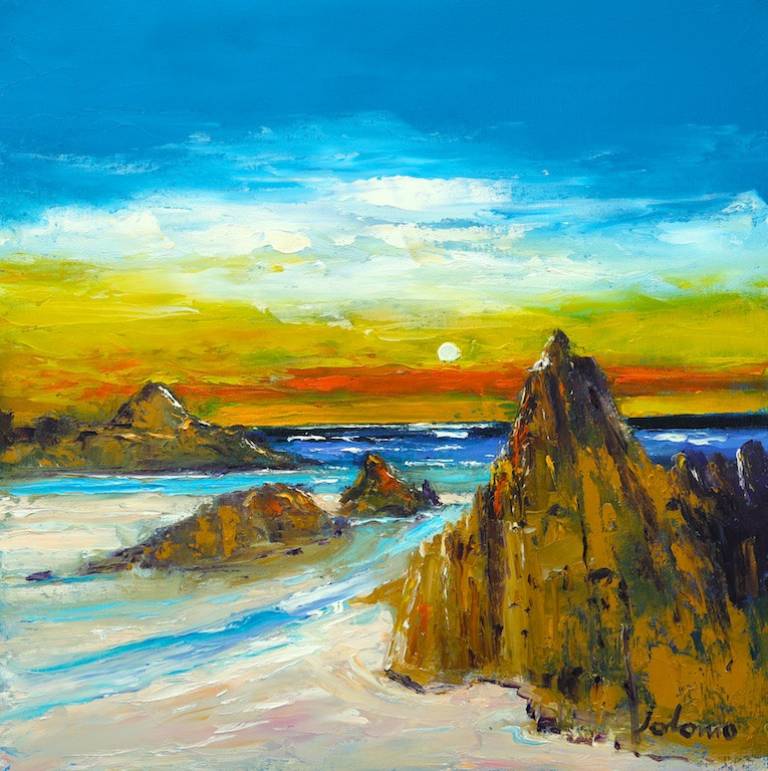 Big rocks Isle of Iona                                              SOLD - John Lowrie Morrison OBE