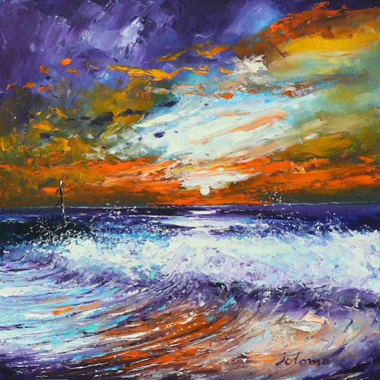 Big waves near the Paps of Jura                                  SOLD - John Lowrie Morrison OBE