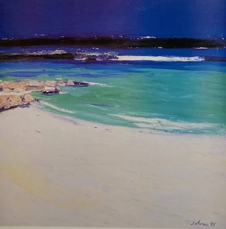 Beach Looking to Storm Island Iona - John Lowrie Morrison OBE