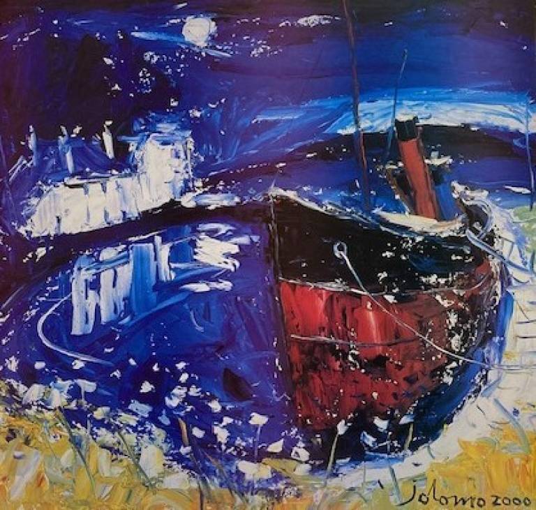 Puffer at Crinan - John Lowrie Morrison OBE