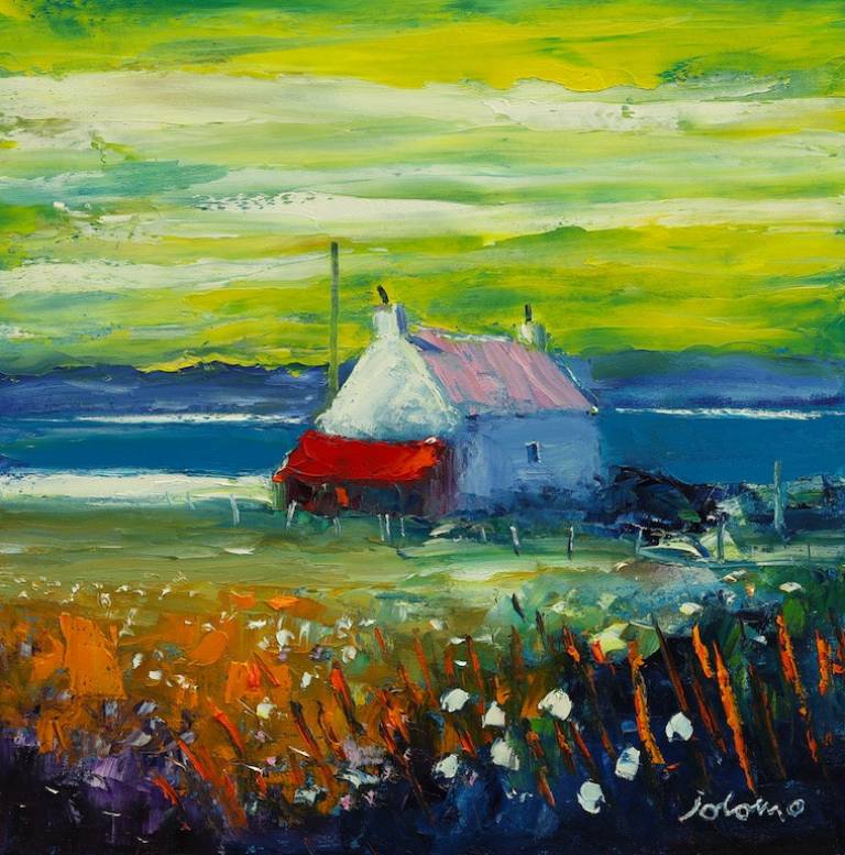 Croft house Isle of Gigha morninglight - John Lowrie Morrison OBE