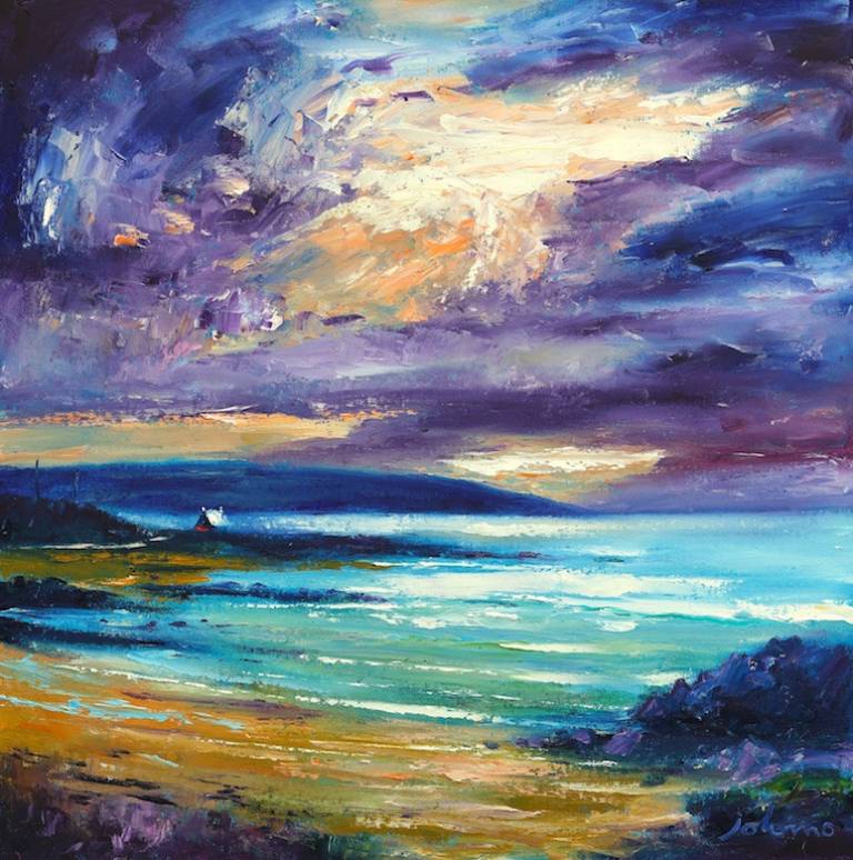 Storm over Westport morninglight Kintyre - John Lowrie Morrison OBE
