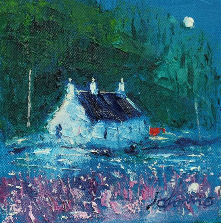 Soft eveninglight Lock 9 on the Crinan Canal - John Lowrie Morrison OBE