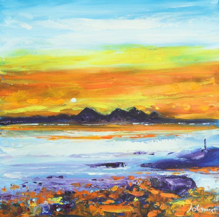 The Paps of Jura from Kintyre - John Lowrie Morrison OBE