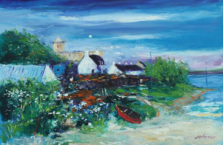 The red boat Isle of Iona - John Lowrie Morrison OBE