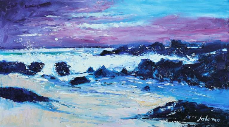 A rocky coast Isle of Harris - John Lowrie Morrison OBE