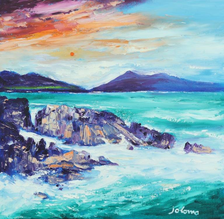 A rocky coast on Isle of Barra the outer Hebrides - John Lowrie Morrison OBE