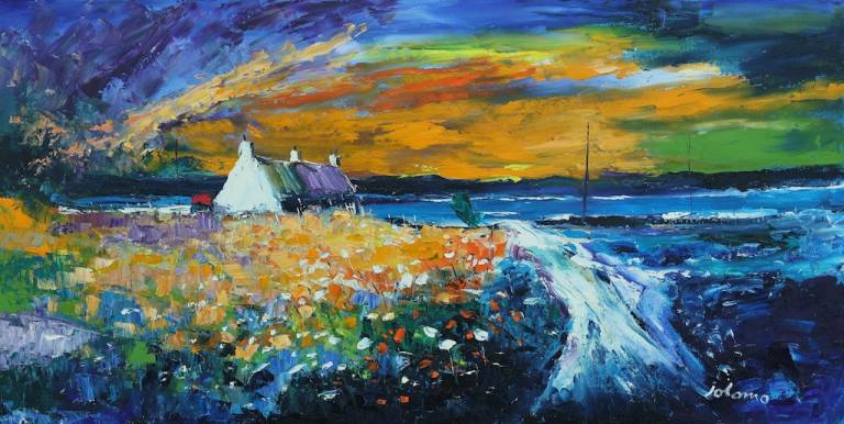 An evening storm Isle of Gigha - John Lowrie Morrison OBE